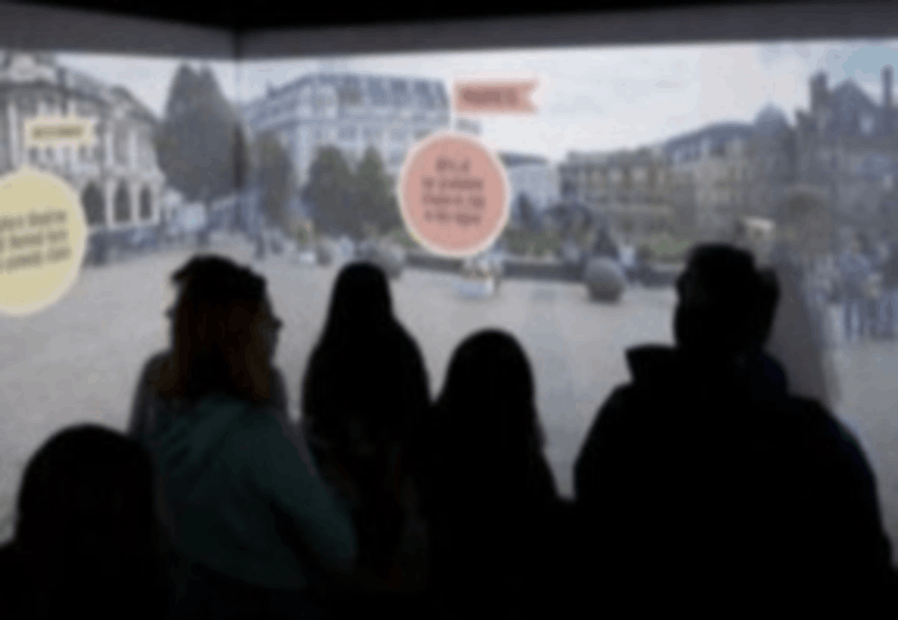 Cube system at University of Birmingham open day